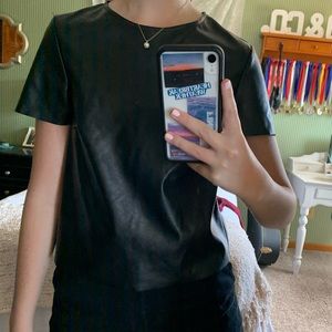 Divided H&M Leather Shirt